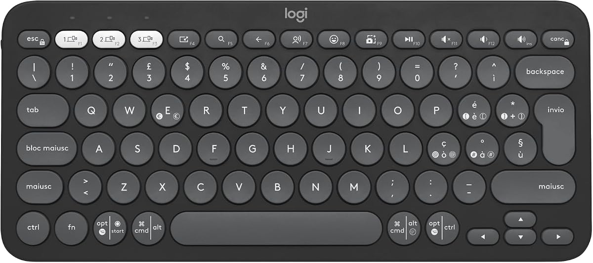 Logitech Pebble Keys 2 K380s Tastiera Bluetooth